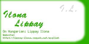 ilona lippay business card